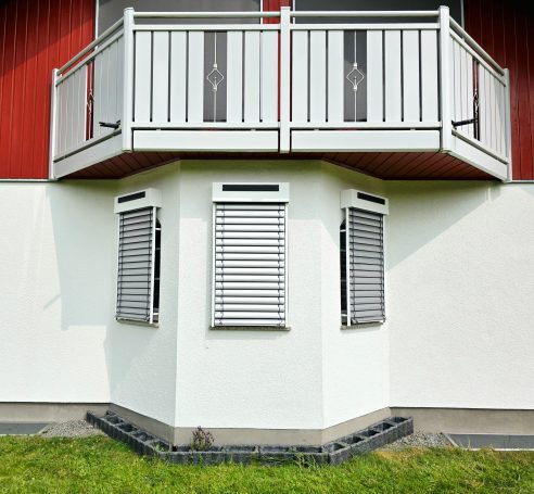 Raffstoren mit Solarantrieben